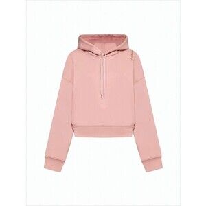 Marni Cropped Hoodie With Relaxed Fit And Zigzag Stitch Detail - NWT